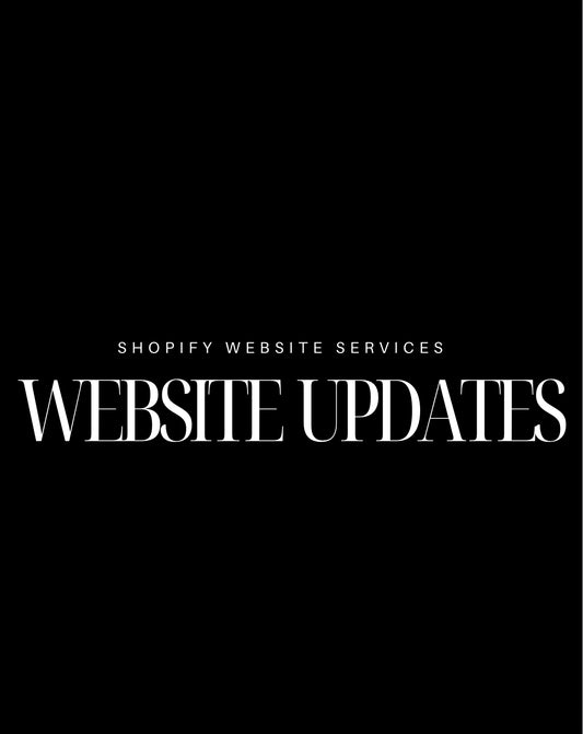 Shopify Website Update & Support Service