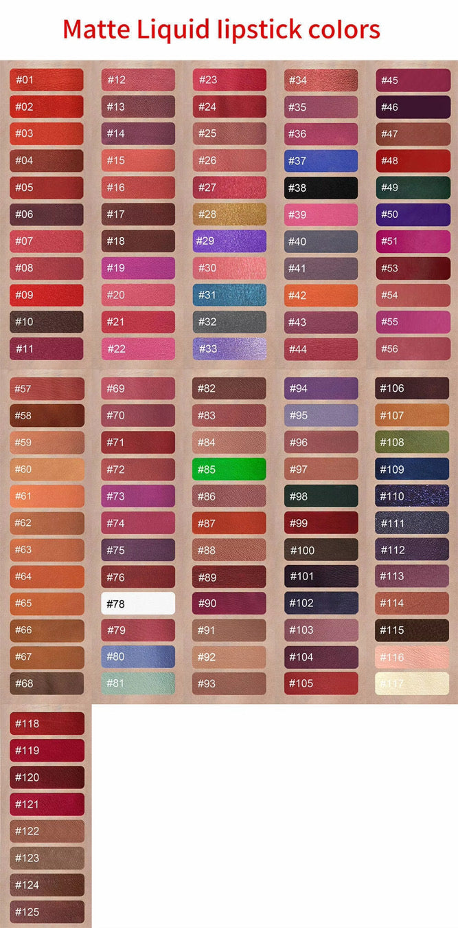 WHOLESALE MATTE LIQUID LIPSTICK